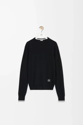 Sweater in wool Black/Grey
