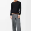 Sweater in wool Black/Grey