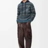 Sweater in wool blend Blue/Multicolor Sweater in wool blend Blue/Multicolor
