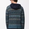 Sweater in wool blend Blue/Multicolor Sweater in wool blend Blue/Multicolor
