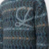 Sweater in wool blend Blue/Multicolor Sweater in wool blend Blue/Multicolor