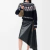 Sweater in wool blend Navy/Multicolor Sweater in wool blend Navy/Multicolor