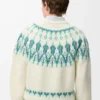 Sweater in wool blend White/Mint Sweater in wool blend White/Mint