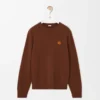 Sweater in wool Brown
