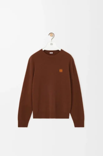 Sweater in wool Brown