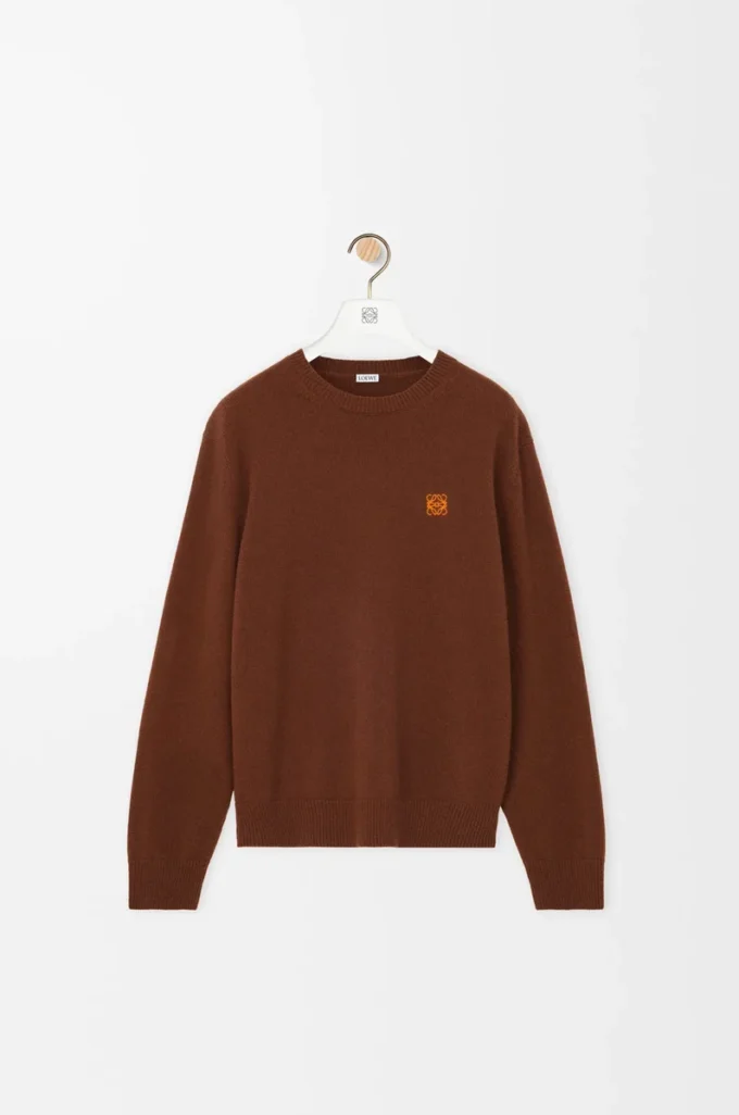 Sweater in wool Brown