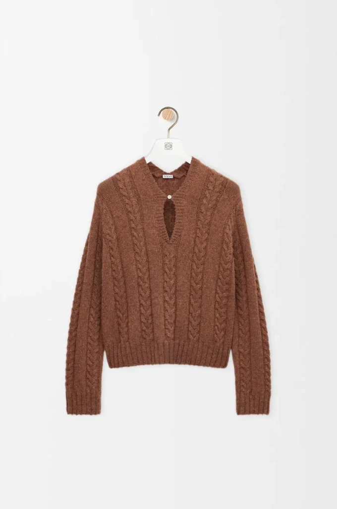Sweater in wool Brown Sweater in wool Brown