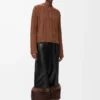 Sweater in wool Brown Sweater in wool Brown