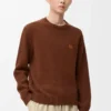 Sweater in wool Brown