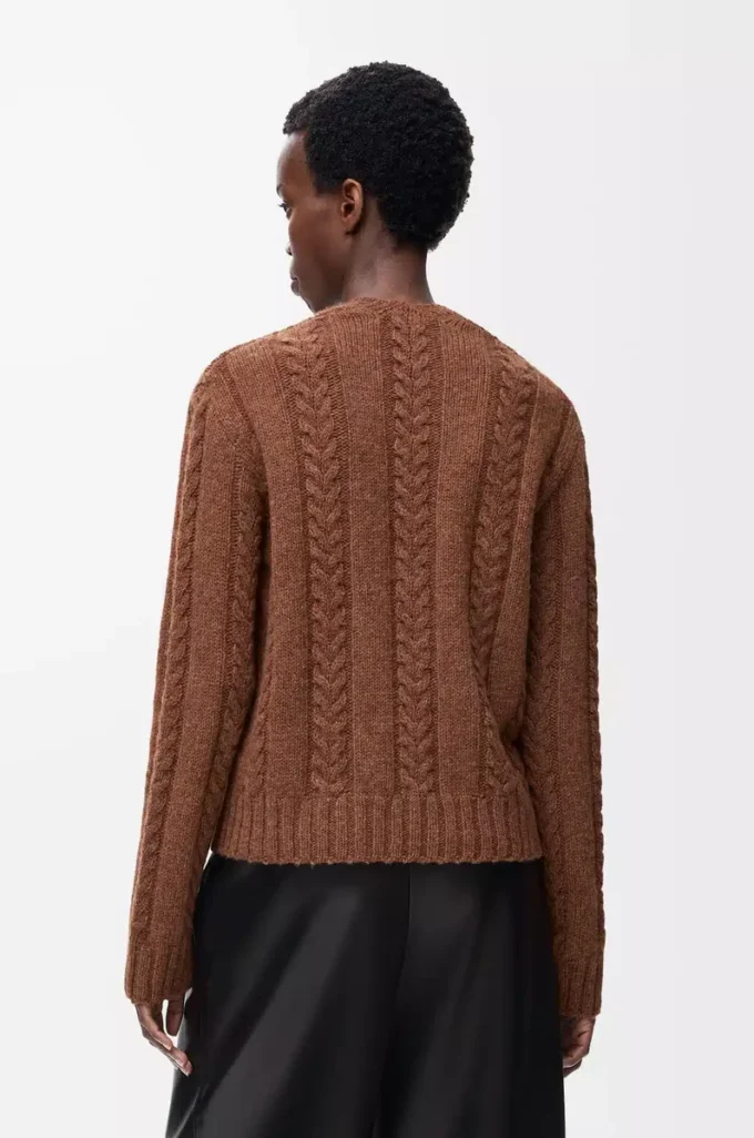 Sweater in wool Brown Sweater in wool Brown
