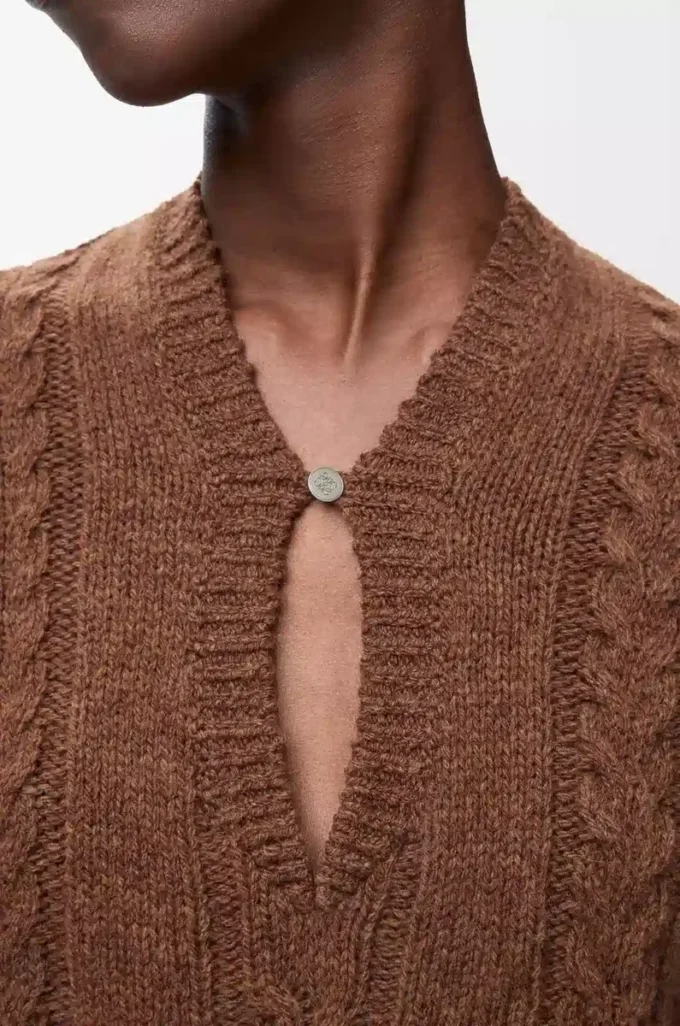 Sweater in wool Brown Sweater in wool Brown