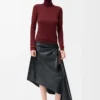 Sweater in wool Burgundy/Orange Sweater in wool Burgundy/Orange