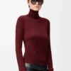 Sweater in wool Burgundy/Orange Sweater in wool Burgundy/Orange