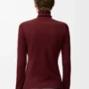 Sweater in wool Burgundy/Orange Sweater in wool Burgundy/Orange