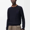 Sweater in wool Dark Navy Blue Sweater in wool Dark Navy Blue