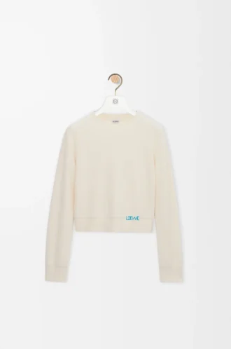 Sweater in wool Ecru