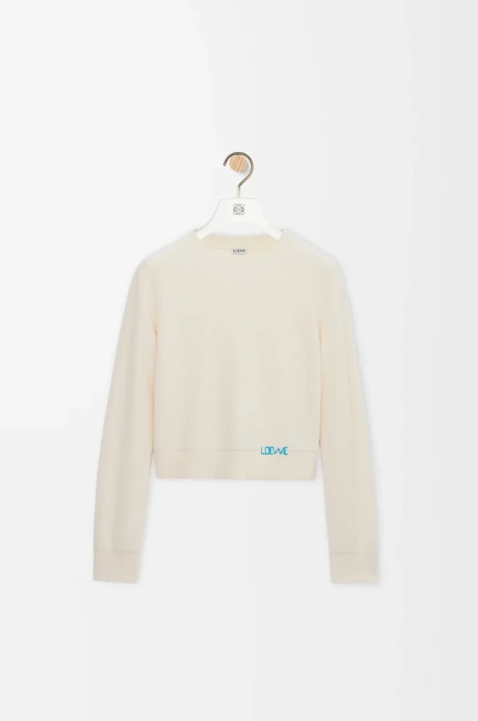Sweater in wool Ecru Sweater in wool Ecru