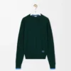 Sweater in wool Green/Blue Sweater in wool Green/Blue