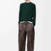 Sweater in wool Green/Blue Sweater in wool Green/Blue