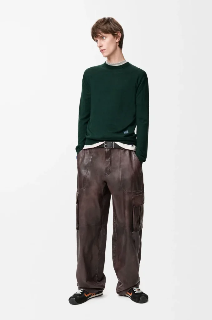 Sweater in wool Green/Blue Sweater in wool Green/Blue