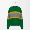 Sweater in wool Green/Grey Sweater in wool Green/Grey