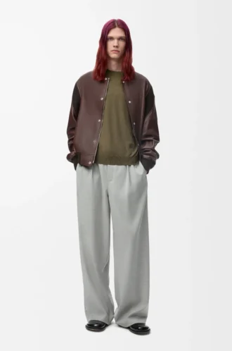 Sweater in wool Green/Khaki Green