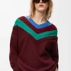 Sweater in wool Green/Red/Multicolor Sweater in wool Green/Red/Multicolor