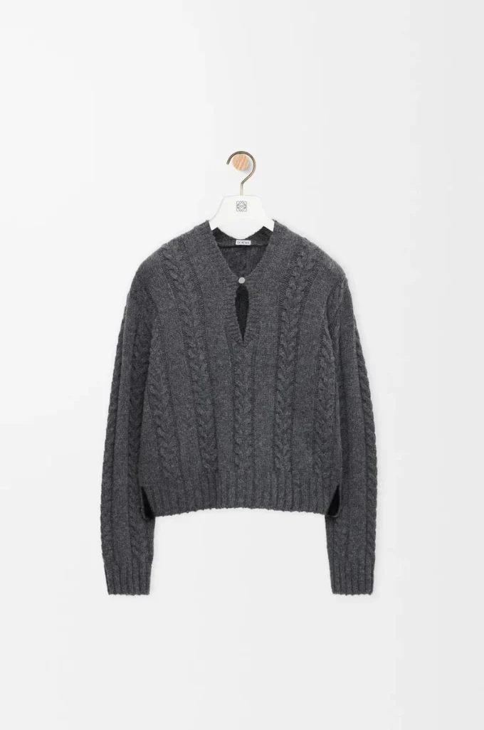 Sweater in wool Grey Sweater in wool Grey