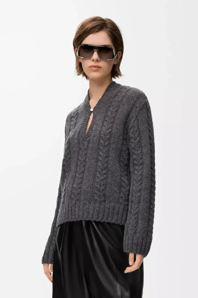 Sweater in wool Grey Sweater in wool Grey