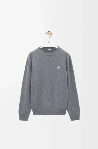 Sweater in wool Grey Melange