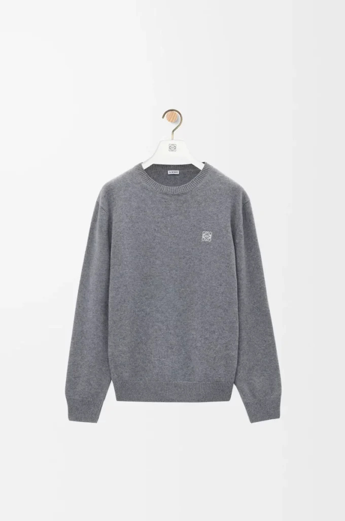 Sweater in wool Grey Melange Sweater in wool Grey Melange
