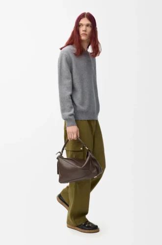Sweater in wool Grey Melange