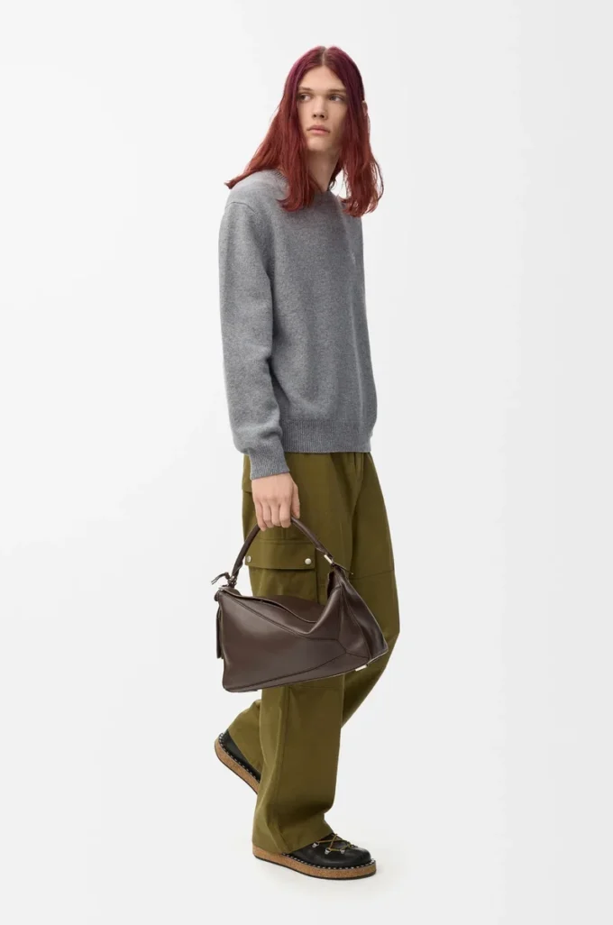 Sweater in wool Grey Melange Sweater in wool Grey Melange