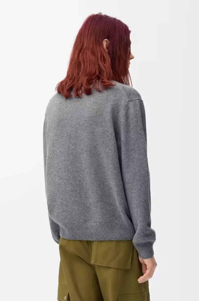 Sweater in wool Grey Melange Sweater in wool Grey Melange