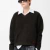 Sweater in wool Khaki Green Sweater in wool Khaki Green