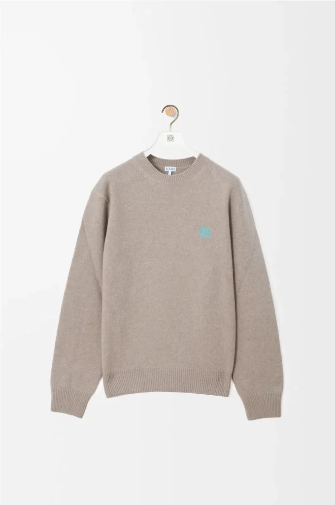 Sweater in wool Light Grey