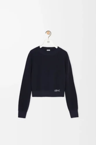 Sweater in wool Navy Blue