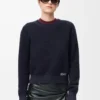 Sweater in wool Navy Blue Sweater in wool Navy Blue