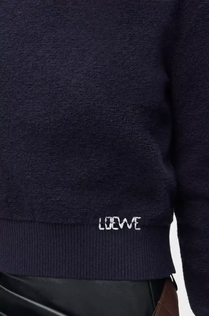 Sweater in wool Navy Blue Sweater in wool Navy Blue