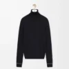 Sweater in wool Navy/Grey Sweater in wool Navy/Grey