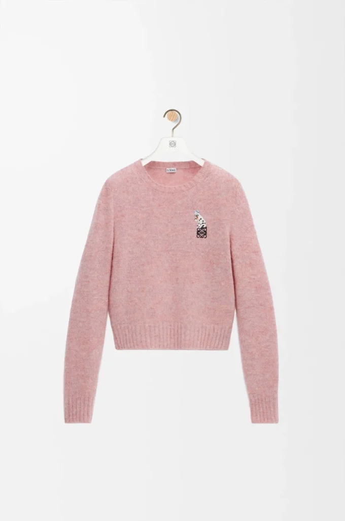 Sweater in wool Pink Sweater in wool Pink