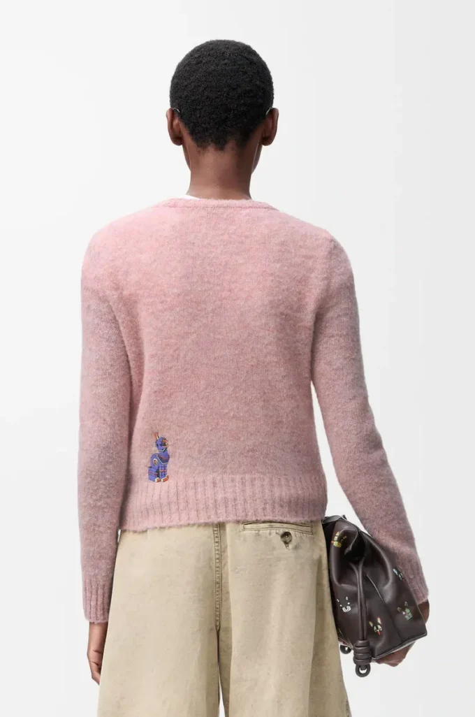 Sweater in wool Pink Sweater in wool Pink