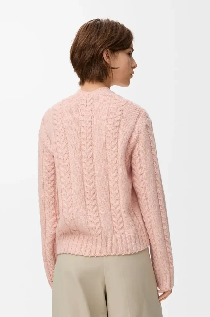 Sweater in wool Pink Sweater in wool Pink