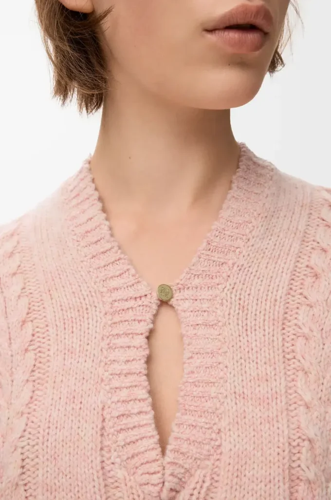 Sweater in wool Pink Sweater in wool Pink