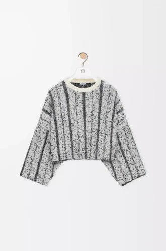 Sweater in wool White/Black