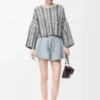 Sweater in wool White/Black Sweater in wool White/Black