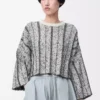 Sweater in wool White/Black Sweater in wool White/Black