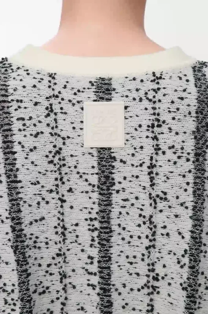 Sweater in wool White/Black Sweater in wool White/Black