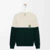 Sweater in wool White/Green Sweater in wool White/Green