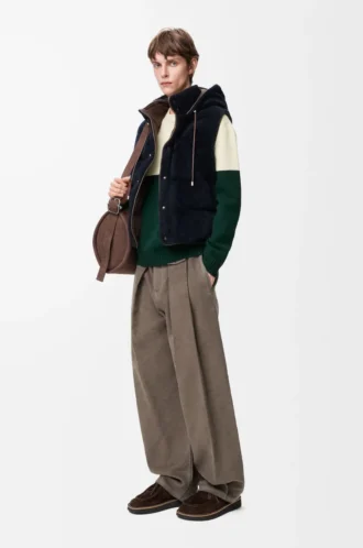Sweater in wool White/Green
